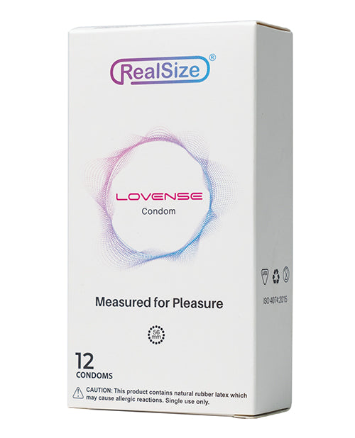 Lovense RealSize 56mm Condoms - Box of 12