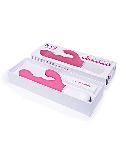 Lovense Nora Remote Controlled Rabbit Vibrator - Pink