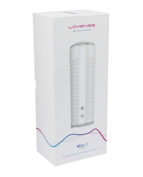 Lovense Max 2 App Compatible with Neutral-Shaped Sleeve - White