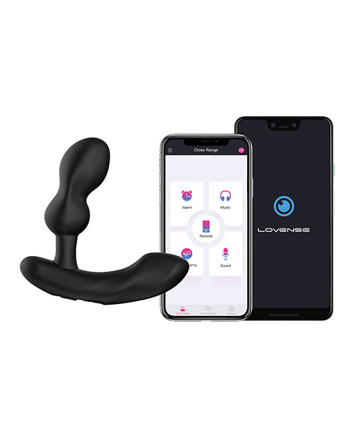 Lovense Edge 2 Remote Controlled Silicone Prostate Massager - Black