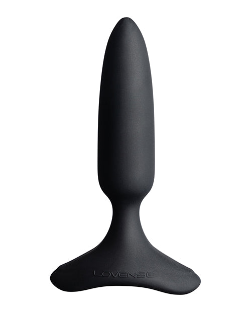 Lovense Hush 2 Rechargeable App Compatible Silicone Vibrating Anal Plug 1in - Black