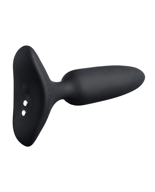 Lovense Hush 2 Rechargeable App Compatible Silicone Vibrating Anal Plug 1in - Black