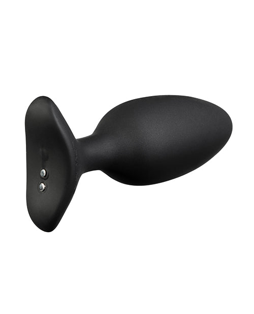 Lovense Hush 2 Rechargeable App Compatible Silicone Vibrating Anal Plug 1.5in - Black