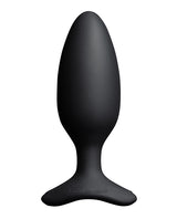 Lovense Hush 2 Rechargeable App Compatible Silicone Vibrating Anal Plug 1.75in - Black