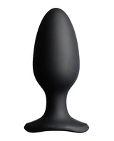 Lovense Hush 2 Rechargeable App Compatible Silicone Vibrating Anal Plug 2.25in - Black