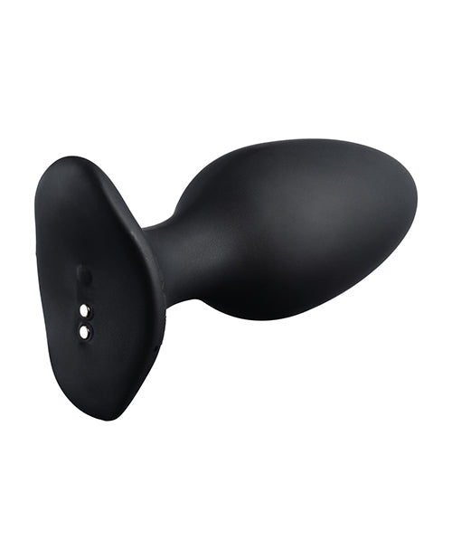 Lovense Hush 2 Rechargeable App Compatible Silicone Vibrating Anal Plug 2.25in - Black