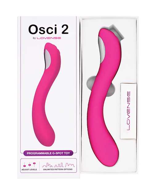 Lovense OSCI 2 Rechargeable Remote Controlled G-Spot Vibrator - Pink