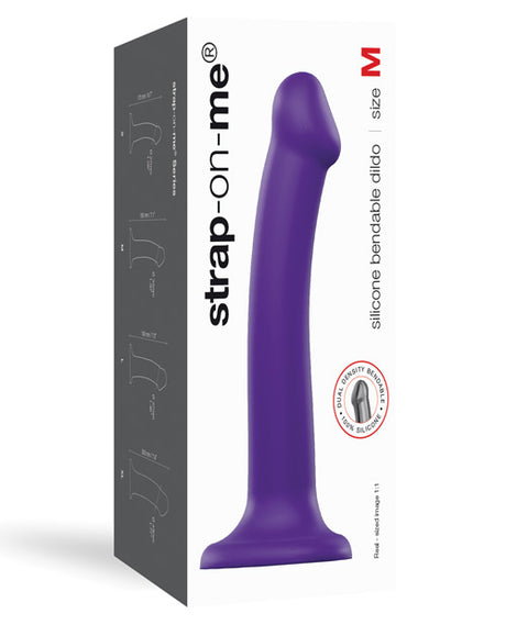  =Strap On Me Silicone Bendable Dildo Medium - Purple
