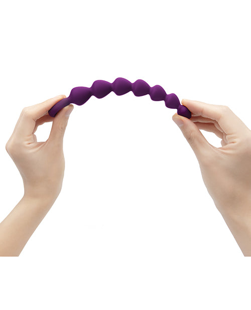 Bing Bang Silicone Anal Beads - Small - Purple Rain
