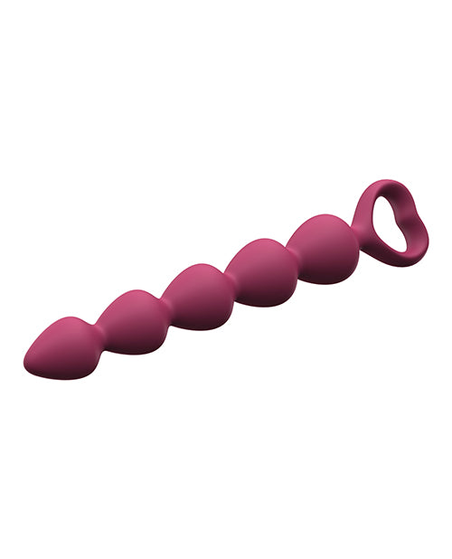 Bing Bang Silicone Anal Beads - Medium - Plum Star