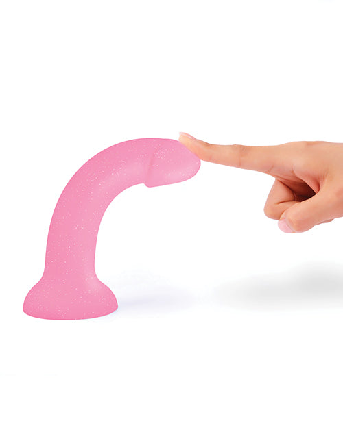 Dildolls Glitzy Silicone Dildo - Pink