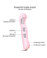 Love to Love Swap Tapping Vibrator - Baby Pink