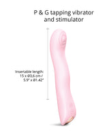 Love to Love Swap Tapping Vibrator - Baby Pink