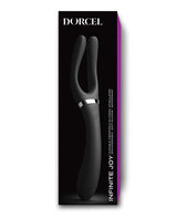 Dorcel Infinite Joy Bendable Forked Vibrator - Black