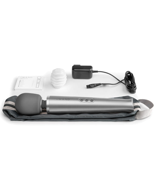 Le Wand Rechargeable Silicone Massager - Grey