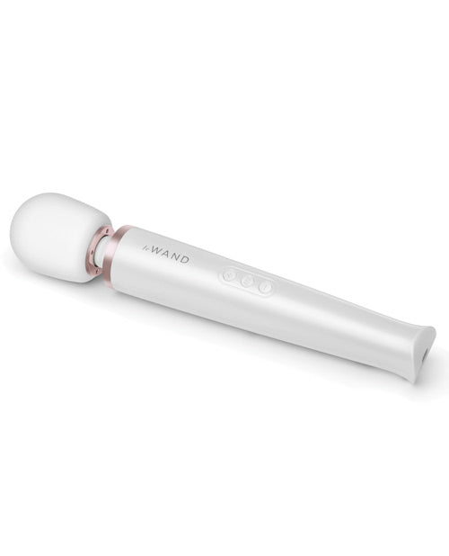 Le Wand Rechargeable Silicone Massager - Pearl White