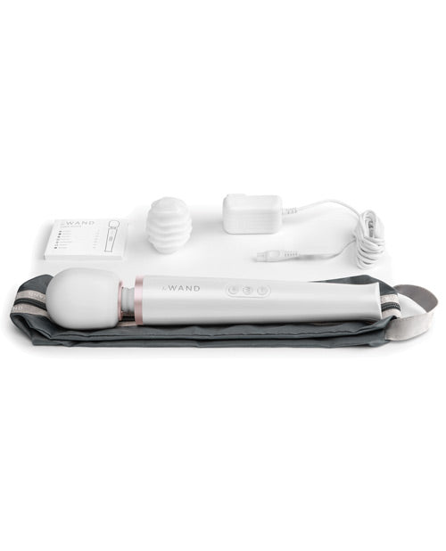 Le Wand Rechargeable Silicone Massager - Pearl White