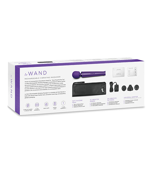 Le Wand Rechargeable Silicone Massager -Purple