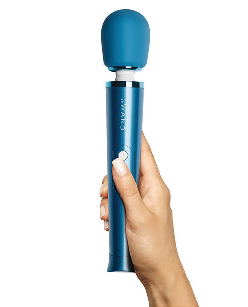 Le Wand Petite Rechargeable Silicone Vibrating Massager - Blue