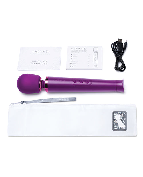 Le Wand Petite Rechargeable Silicone Vibrating Massager - Cherry