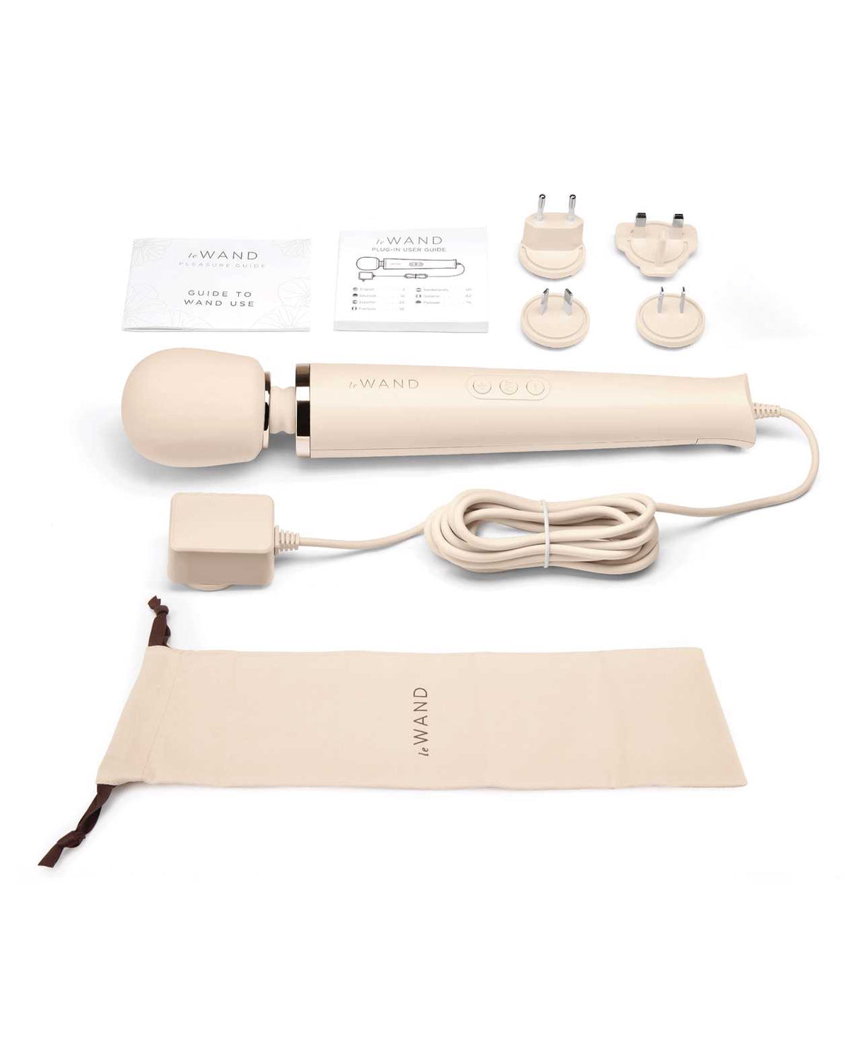Le Wand Plugin Vibrating Massager - Cream