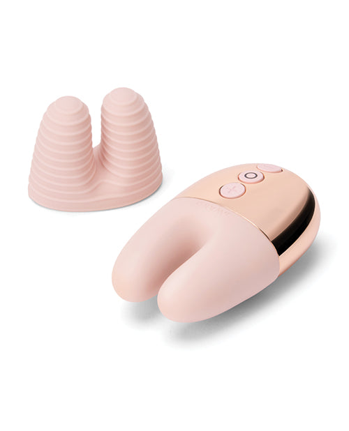 Le Wand Double Vibe Rechargeable Silicone Vibrator - Rose Gold