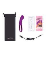 Le Wand Gee Rechargeable Silicone Body G-Spot Vibrator - Cherry