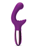Le Wand XO Rechargeable Silicone Dual Stimulating Vibrator - Cherry