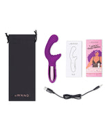 Le Wand XO Rechargeable Silicone Dual Stimulating Vibrator - Cherry