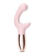 Le Wand XO Rechargeable Silicone Dual Stimulating Vibrator - Rose Gold