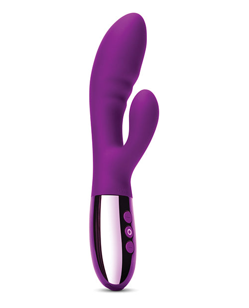 Le Wand Blend Rechargeable Silicone Rabbit Vibrator - Cherry