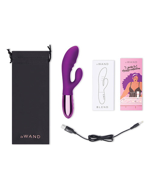 Le Wand Blend Rechargeable Silicone Rabbit Vibrator - Cherry