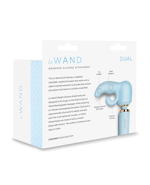 Le Wand Dual Weighted Silicone Attachment - Blue