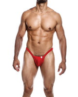 Male Basics Y Buns Thong Red LG