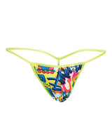 Male Basics Sinful Hipster Wow T Thong G-String Yellow Print LG