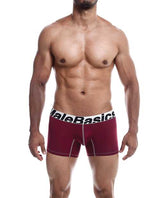 Male Basics Performance Boxer Burgundy SM