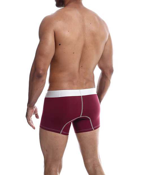 Male Basics Performance Boxer Burgundy SM