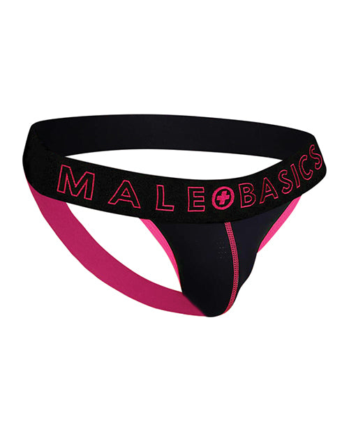 Male Basics Neon Jockstrap Coral LG