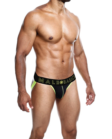 Male Basics Neon Jockstrap Neon Yellow LG