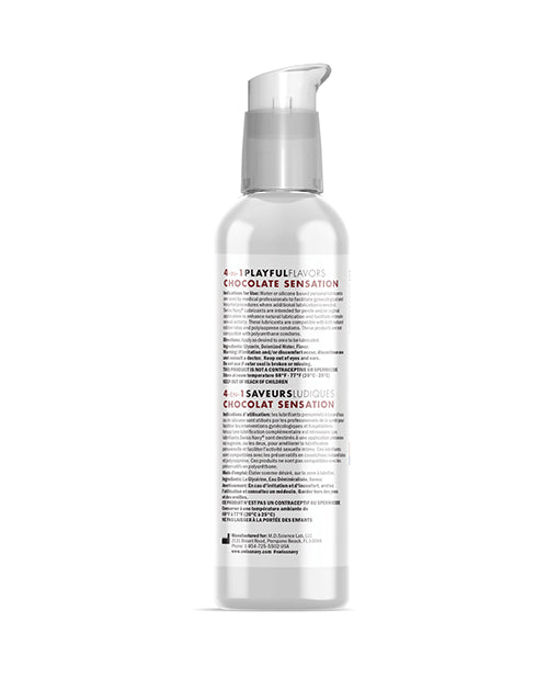 Swiss Navy 4 In 1 Flavored Lubricant 4oz - Chocolate Sensation