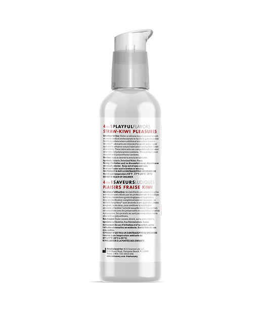 Swiss Navy 4 In 1 Flavored Lubricant 4oz - Strawberry/Kiwi Pleasure