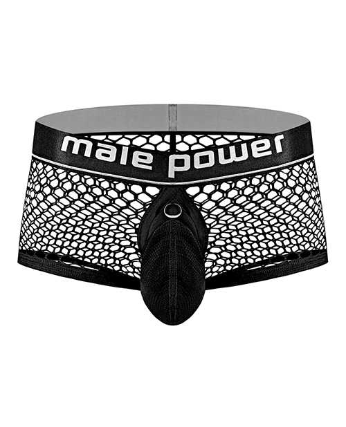 Cock Pit Fishnet Mini Cock Ring Short Black LG