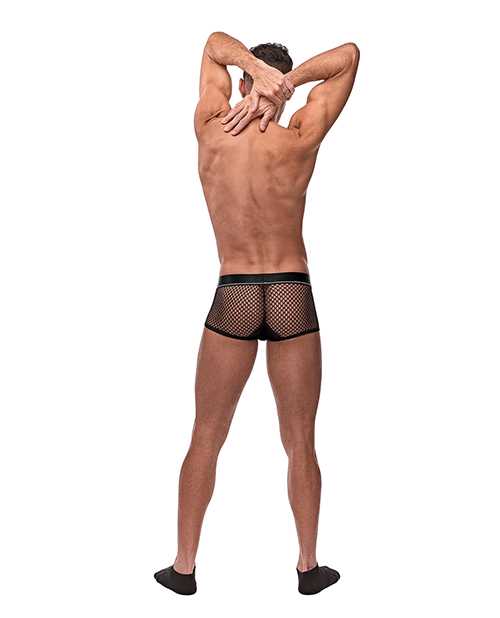 Cock Pit Fishnet Mini Cock Ring Short Black MD