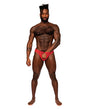 Sassy Lace Open Ring Thong Red S/M
