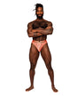 Rude Awakening Mesh Strap Thong Neon Orange S/M