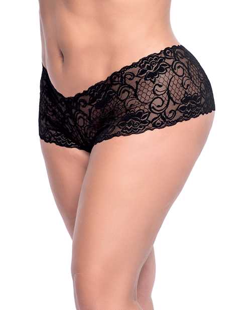 Lace Boyshort Black 2X/3X