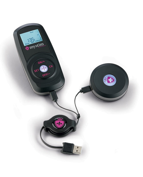 Mystim Cluster Buster Wireless eStim Starter Kit - Black