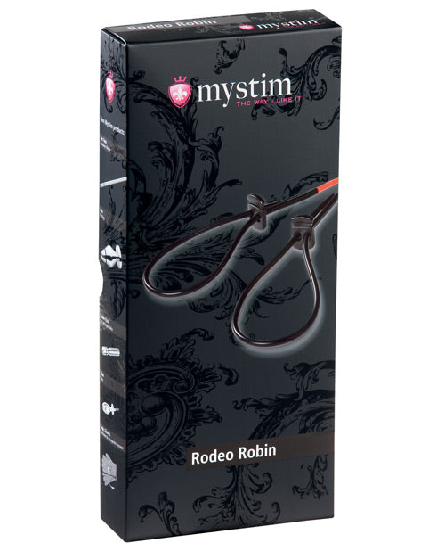 Mystim Rodeo Robin Penis & Testicle Strap Set - Black