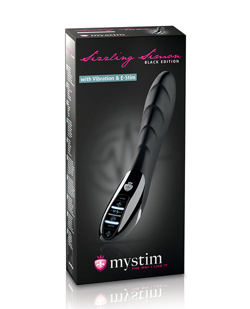 Mystim Sizzling Simon eStim Vibrator Black Edition - Black