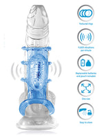 Doctor Love's Zinger Vibrating Cock Cage - Blue